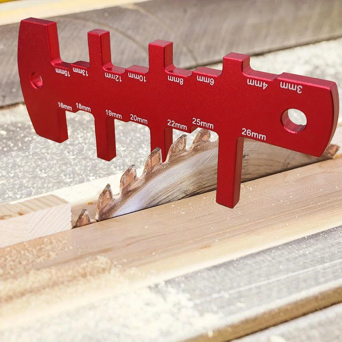 Aluminum Router Depth Gauge Tool | 3-26mm Height Measuring for Table Saw Setup - Image 2
