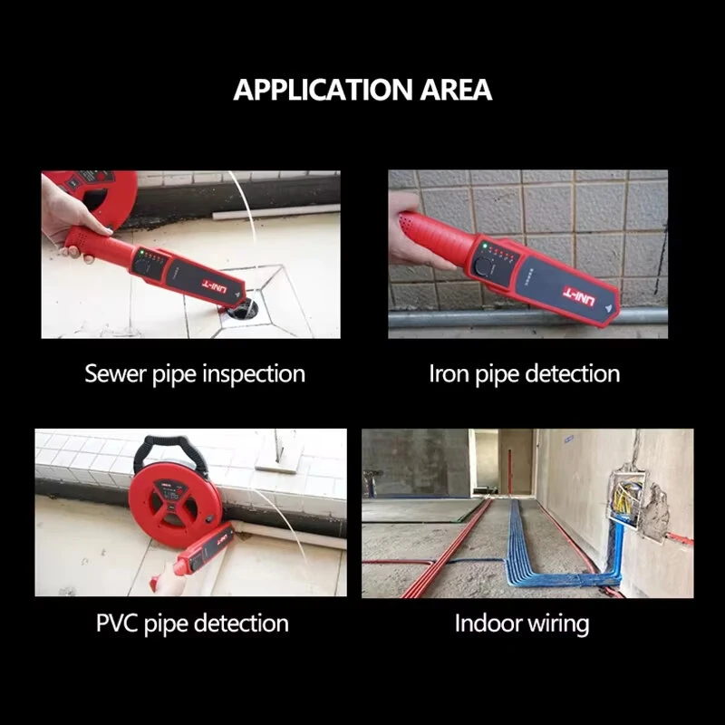 UNI-T UT661B Wall Pipeline Blockage Locator | 30m Range Rechargeable - Image 4