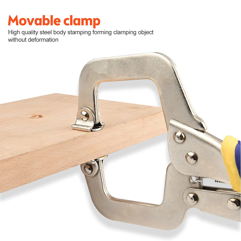 Heavy Duty C Clamp Locking Pliers - 6 to 18 Inch with Swivel Pads | Woodworking & Welding - Image 4