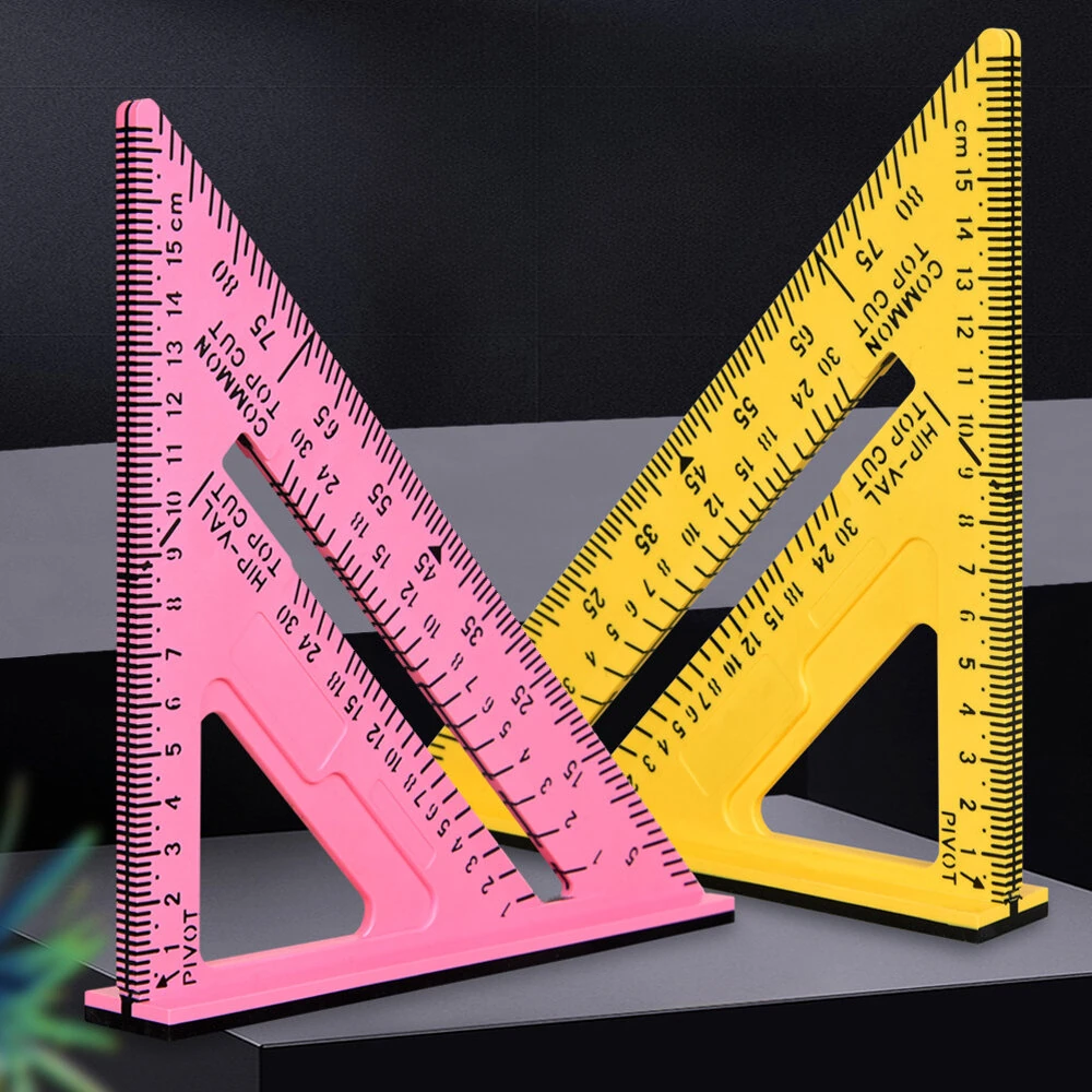 Carpenter Triangle Square - 45 Degree Angle Ruler & Woodworking Scriber - Image 5