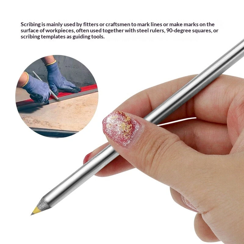 Alloy Scribing Pen - High Hardness Scratch Tool for Tile, Glass & Metal - Image 4