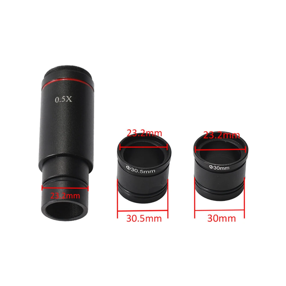 HAYEAR 0.5X C Mount Microscope Adapter | 30.5mm 30mm Lens | 3Pcs Reduction Relay Lens for CCD Camera - Image 5