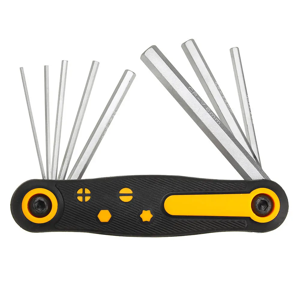PARON 8-in-1 Folding Hex Key Wrench Set | Multi-Tool Screwdriver & Spanner - Image 4