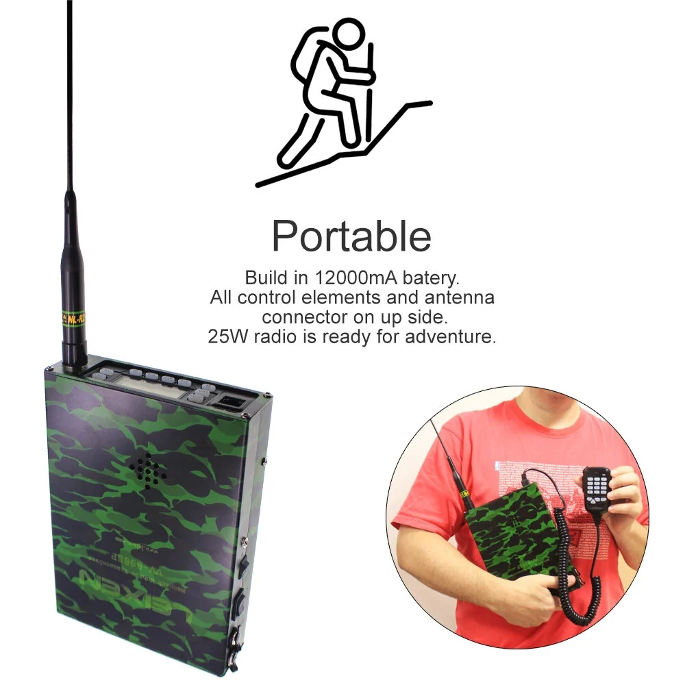 VV-898SP Dual-Band Mobile Radio | 25W 136-174/400-470MHz | 12000mAh Battery - Image 4