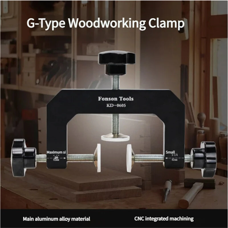 FONSON TOOLS 3-Way Face Clamp | Edge & G Clamp for Cabinet Carcass & Shelves - Image 3