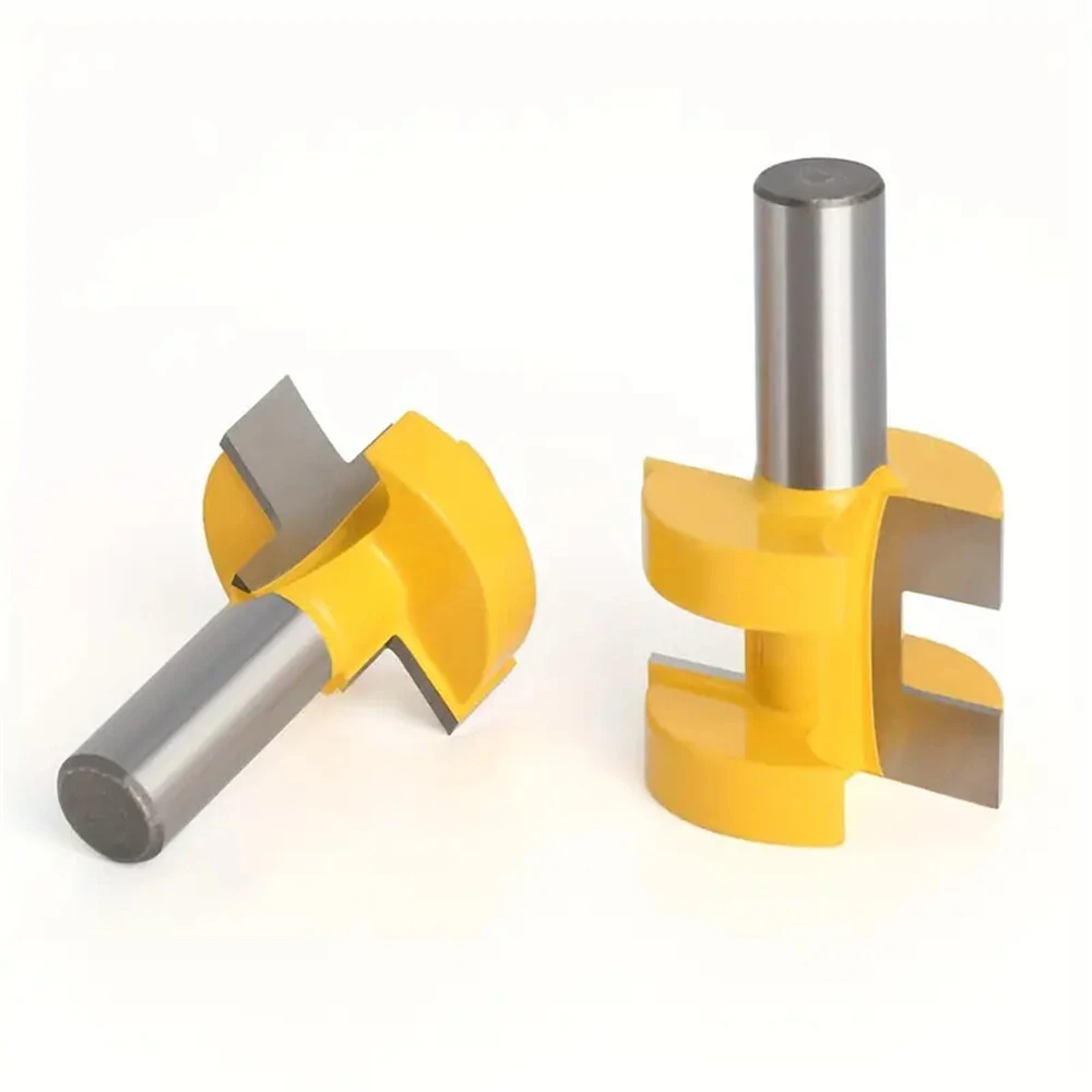 LAVIE 2PCS 1/2 Inch Shank Tongue & Groove Router Bit Set | Carbide Tipped for Tabletops & Flooring - Image 5