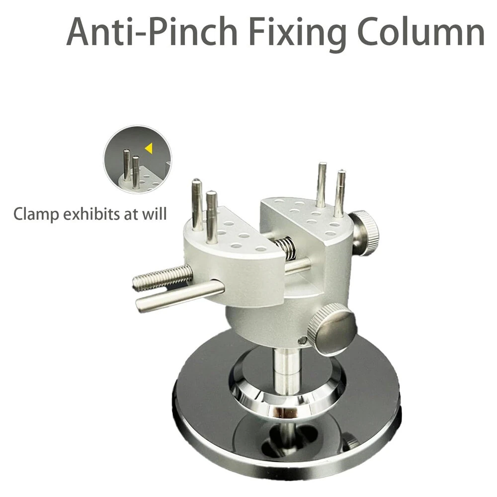 Mini Hobby Vise - CNC Aluminum 360 Swivel Adjustable | 50mm Clamp 8 Pins - Image 4