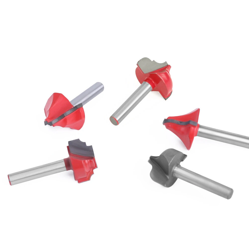5PCS 6mm Shank Router Bits - Tungsten Carbide Cutter with Rust Resistant Coating - Image 3