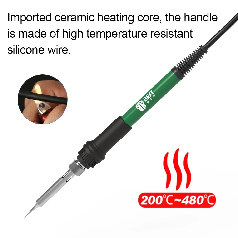 BEST-939D Lead-Free Soldering Station | LCD Digital Display & Constant Temp Control - Image 5