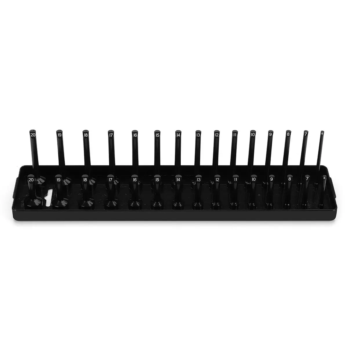 Craftsman 30 Slot 3/8 Inch Socket Rail | Metric Socket Organizer Holder - Image 2