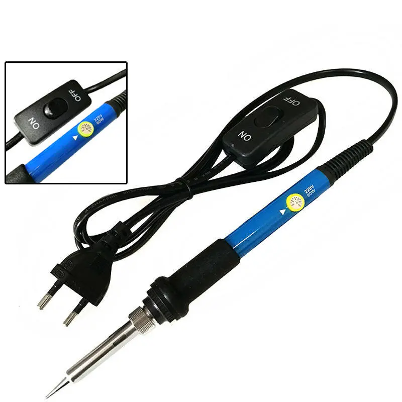 60W Adjustable Temperature Soldering Iron Station | 5 Tips Kit - Image 2