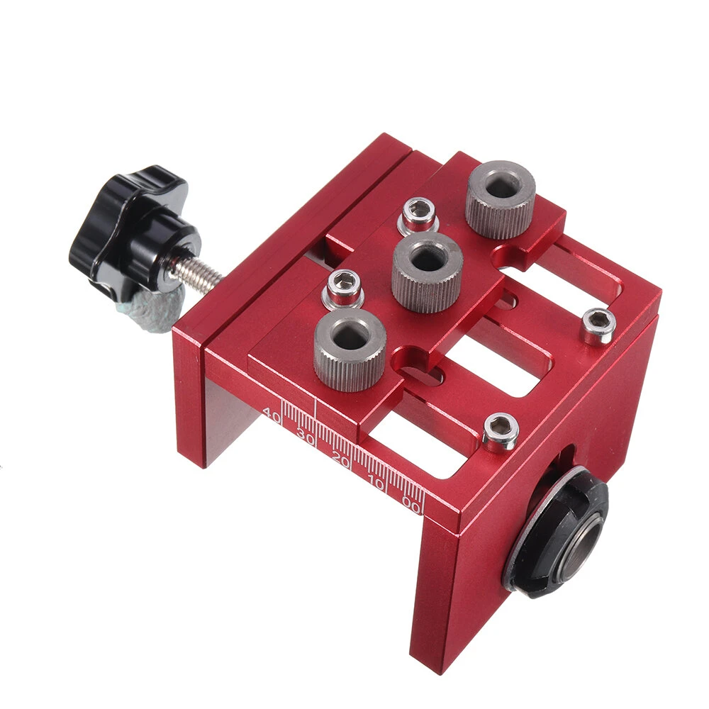 3 in 1 Dowelling Jig with Positioning Clip | Adjustable Wood Drilling Guide & Locator - Image 4