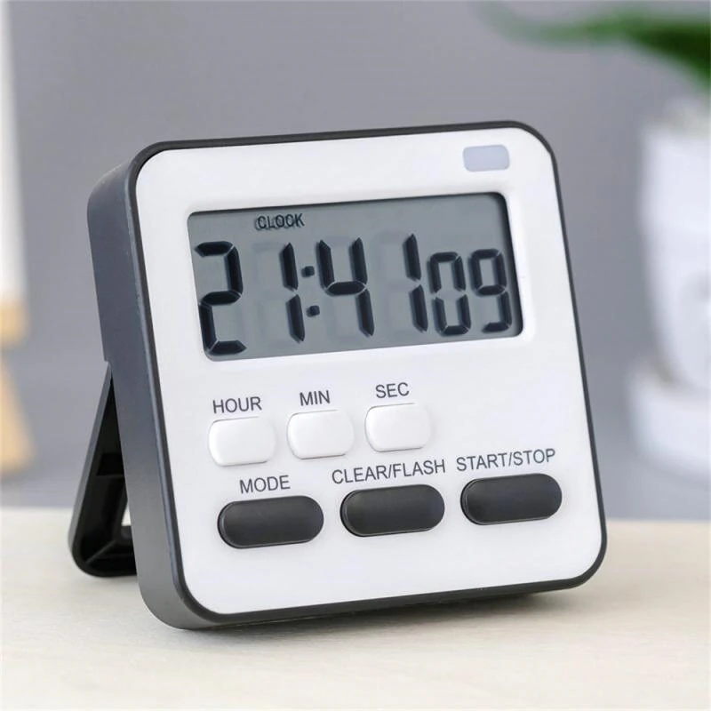 LED Digital Kitchen Timer - 24-Hour Countdown, Dual Alarm, Magnetic Base - Image 4