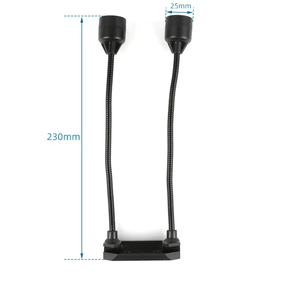 Dual Head LED Microscope Lamp | 60000LM High Luminosity | Adjustable Brightness for Soldering & Microscopy - Image 5