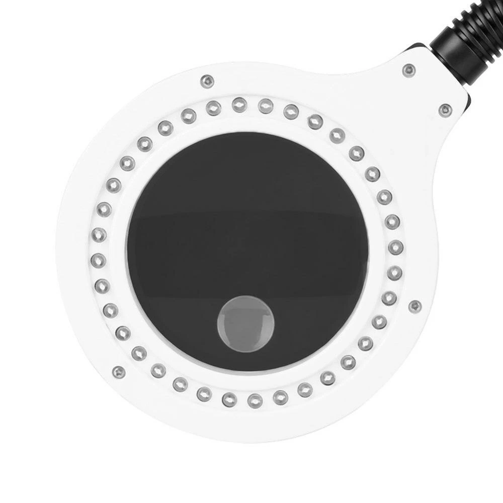 Crafts 5X 10X LED Desk Magnifier Lamp - 40 LEDs Glass Lens Light for Repair - Image 4