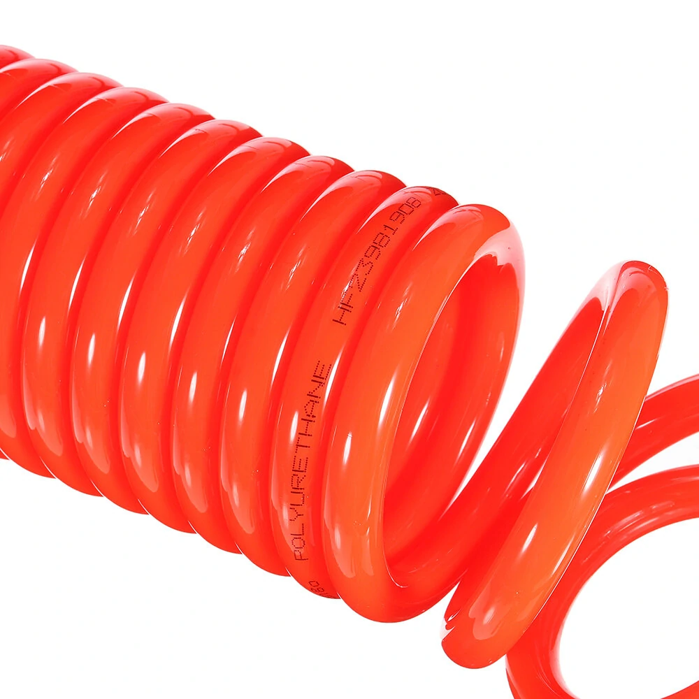 PU Spiral Air Hose 6.5mm ID x 15M | 1/4 Inch Quick Coupler & Bend Restrictor - Image 5