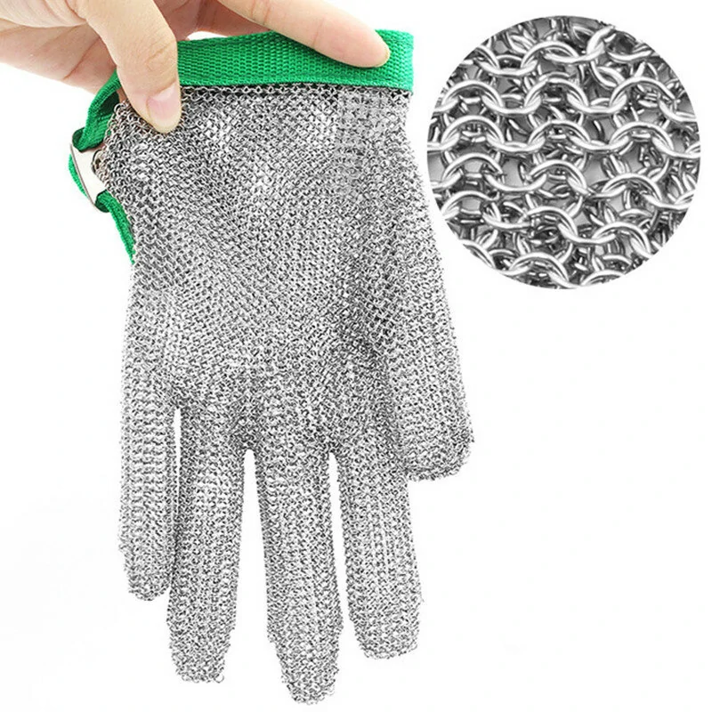 304 Stainless Steel Grade 5 Cut Resistant Gloves | Metal Mesh for Mechanical Handling & Hand Protection - Image 2