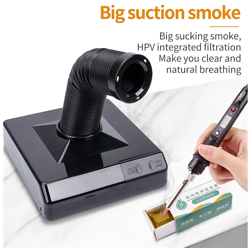 60W Nail Dust Collector with Lamp | Adjustable Speed & Reusable Filter for Salon & Woodworking - Image 5