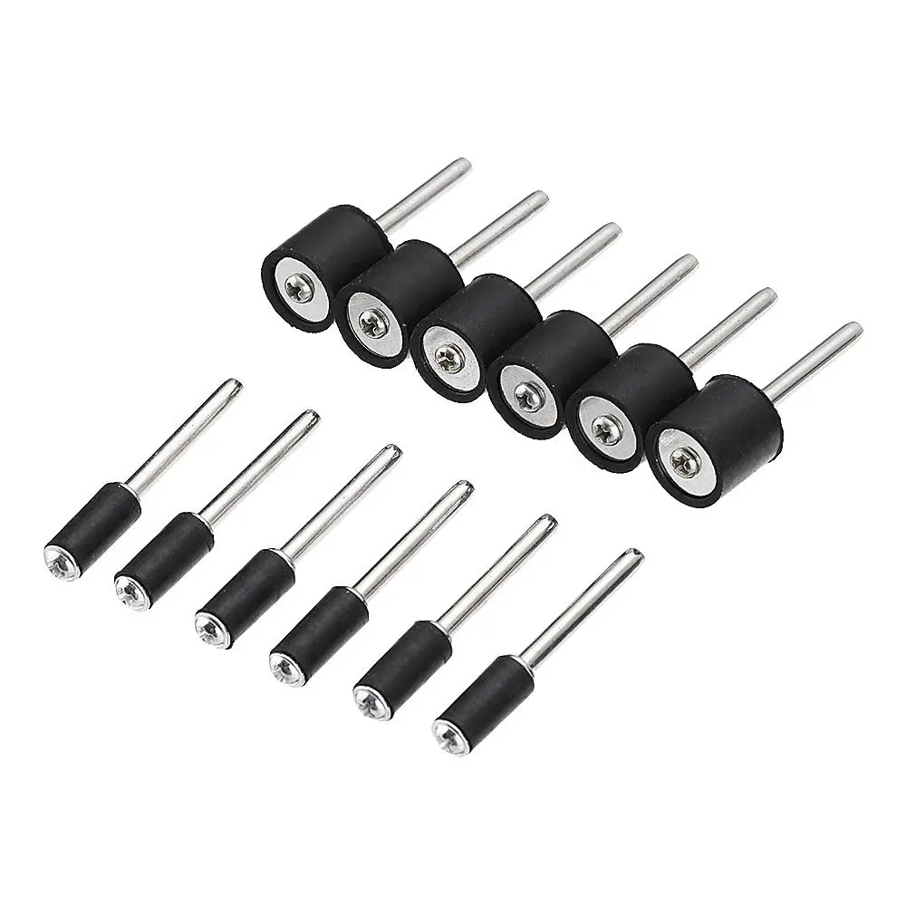 12pcs 1/8 Shank Sanding Drum Kit - 12.7mm & 6.3mm Rubber Mandrel - Dremel Rotary Tool Accessories - Image 2
