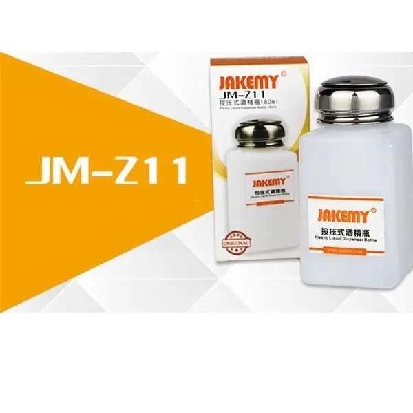 JAKEMY JM-Z11 180ml Liquid Dispenser Bottle | Plastic Pump for Soldering - Image 2