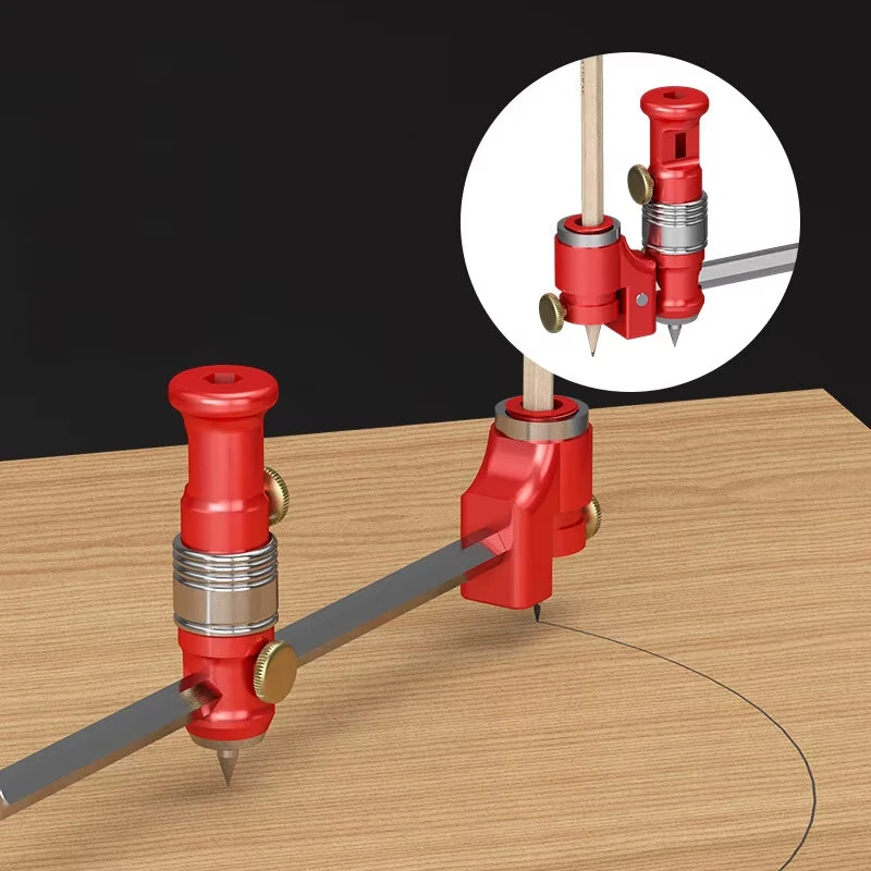 Wheel Marking Gauge - Adjustable Scriber & Center Finder | Aluminum Alloy & Stainless Steel | Precision Woodworking Tool - Image 4