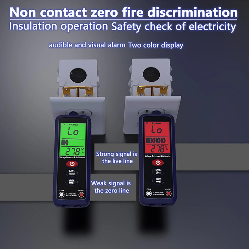 Automatic Anti-burning Pen Multimeter | AC Voltage & Frequency Tester | Non-Contact Voltmeter with Flashlight - Image 3