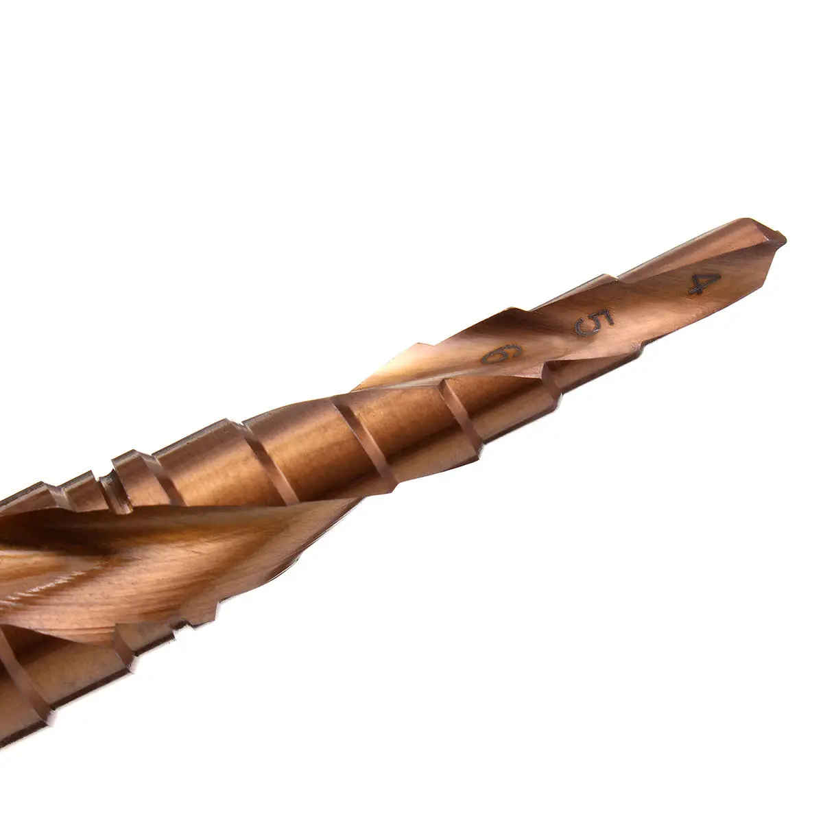 M35 Cobalt Step Drill Bit - 1/4 Inch Hex Shank | HSS-Co Spiral Groove - Image 4