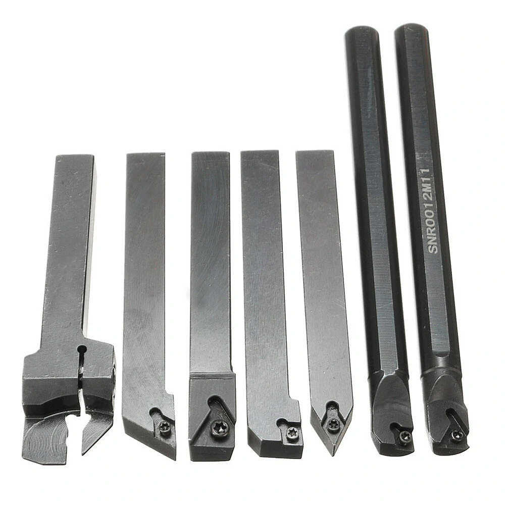 Machifit 7pcs Lathe Boring Bar Set - 12mm Shank Turning Tool Holder with Carbide Inserts - Image 3