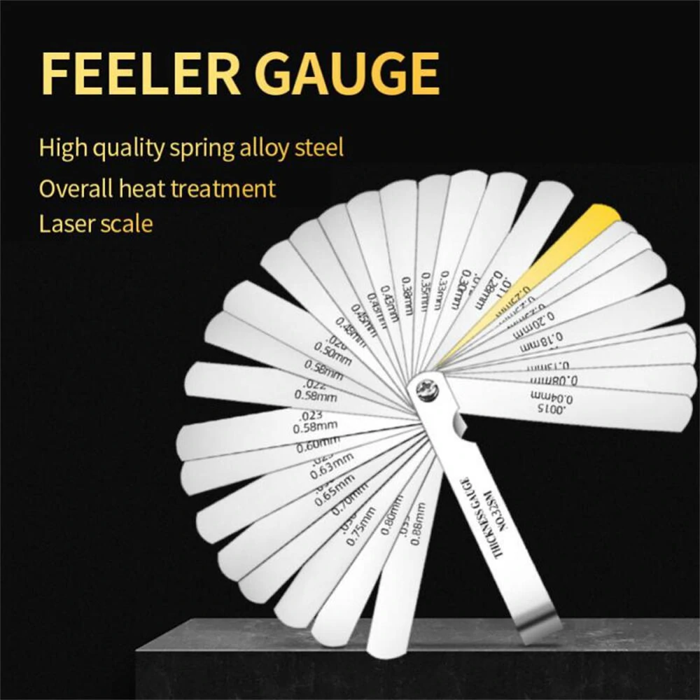 Feeler Gauge Set - 32 Blades 0.04-0.88mm - High Precision Metric Gap Measuring Tool - Image 4