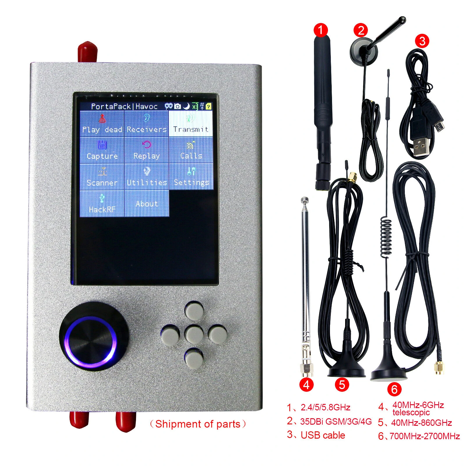 HackRF One Portapack H2 SDR - 1MHz to 6GHz Software Defined Radio Kit Unassembled - Image 3
