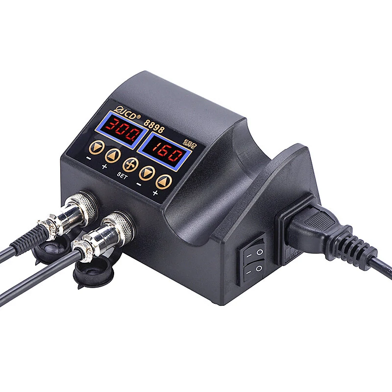 JCD 8898-5 2-in-1 Soldering Station Kit | LCD Digital Display | BGA SMD Rework - Image 3