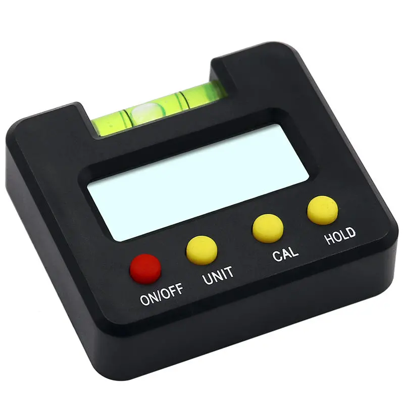 4x90° Digital Inclinometer | Magnetic Base & Blister Level Gauge | 0.1° Resolution - Image 3