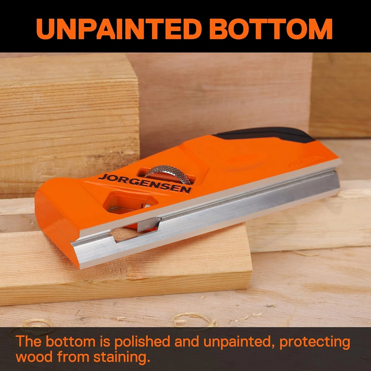 JORGENSEN Chamfer Plane | 4 Cutter Heads & Adjustable Depth | 9CrWMn Blade - Image 5