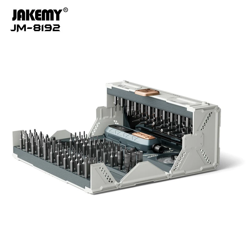 JM-8192 180-in-1 Precision Screwdriver Set | Chrome Vanadium Bits & Extractors | Phone Repair & DIY Tools - Image 4