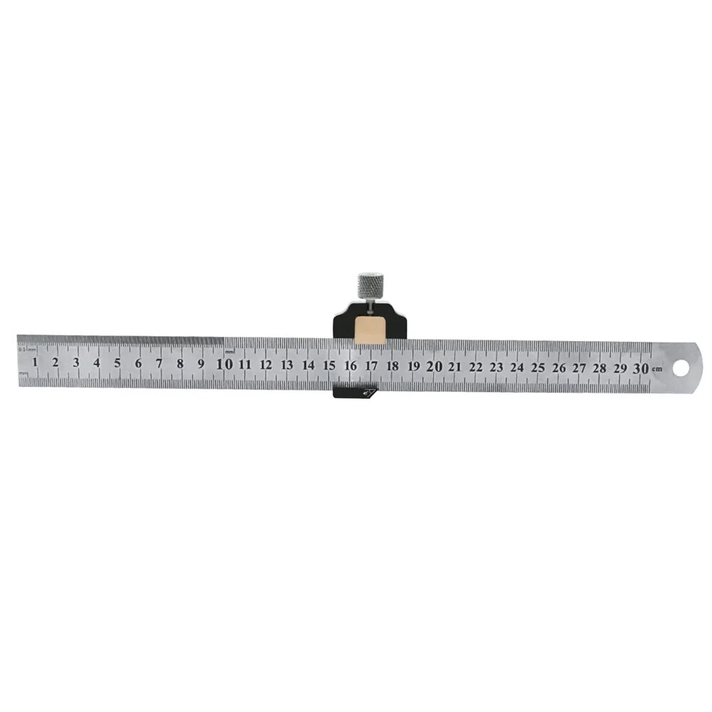 Combination Square - Adjustable Steel Ruler with 45/90 Degree Angle Gauge - Image 3