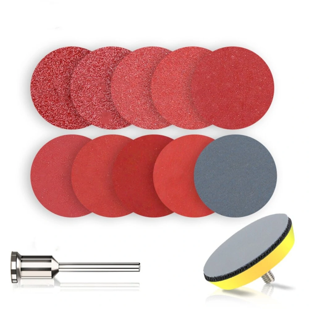 3 Inch 75mm Sanding Discs - 102pcs Abrasive Dry Sandpaper with Back-up Pad for Polishing - Image 2