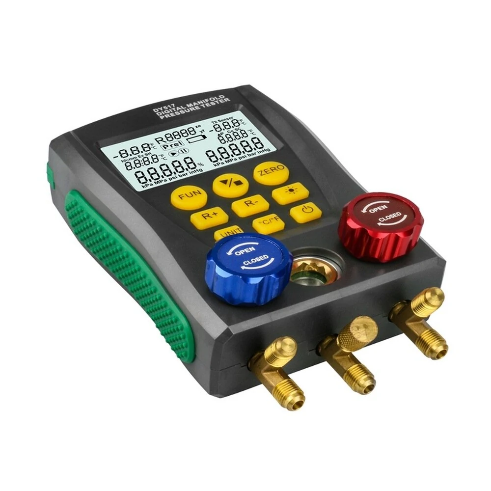 DUOYI DY517 Digital Manifold Gauge Set - HVAC Refrigeration Pressure Vacuum Meter - Image 2