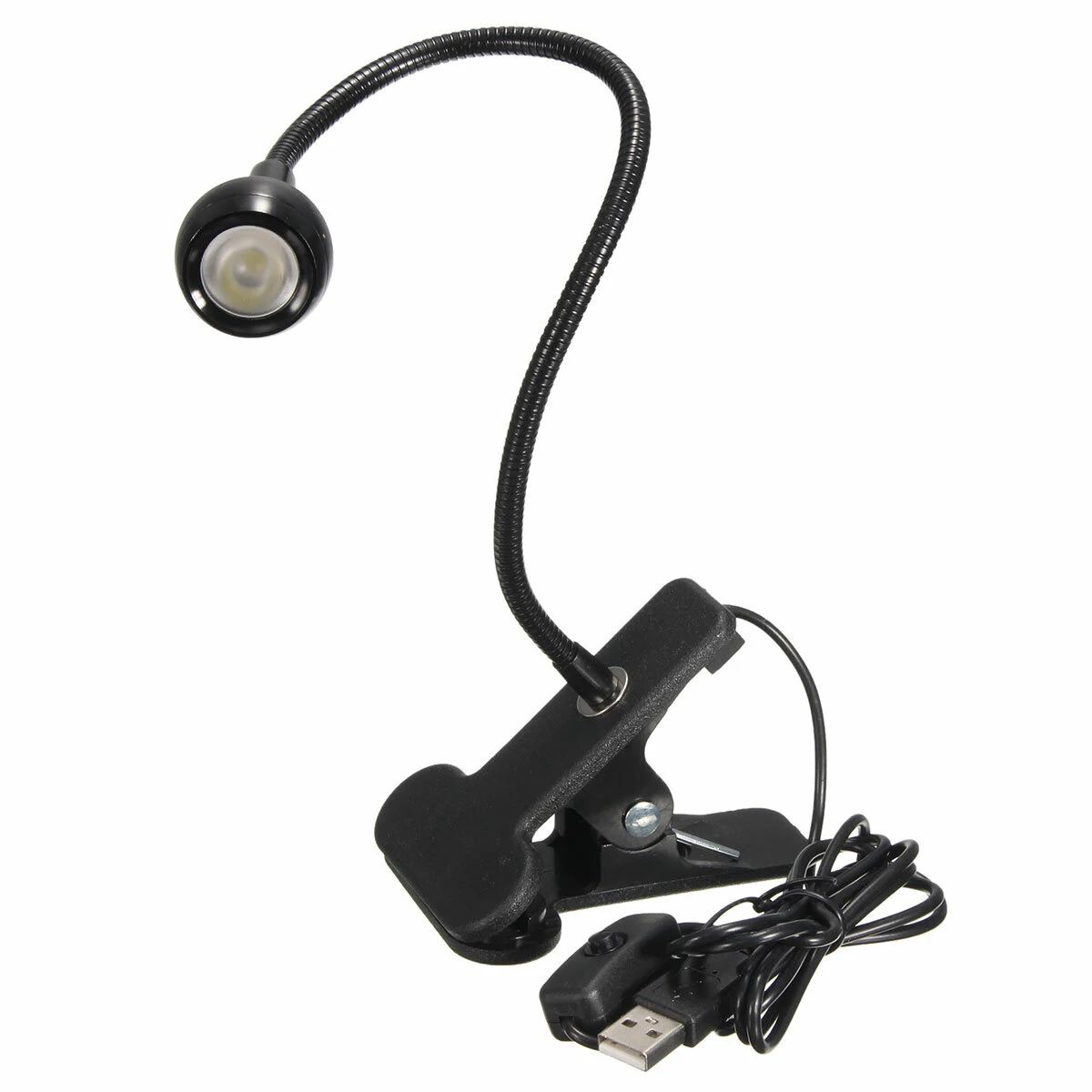 Flexible USB LED Reading Light - Clip On Bedside Desk Lamp for Books - Image 2