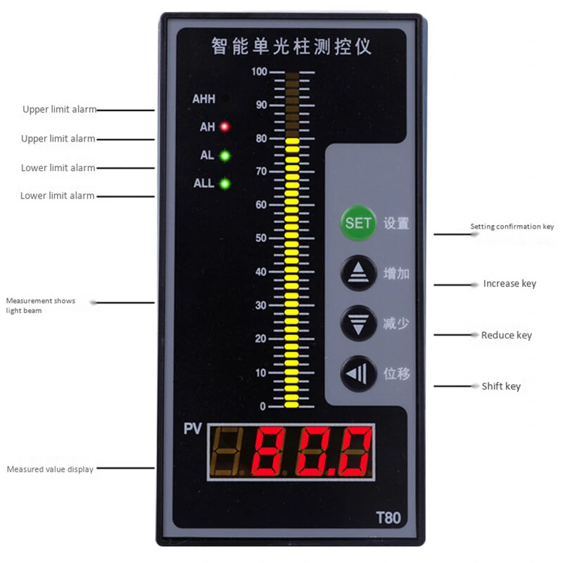 Beam Digital Display Control Instrument | 4-20mA Level Sensor for Water Oil Liquid - Image 5