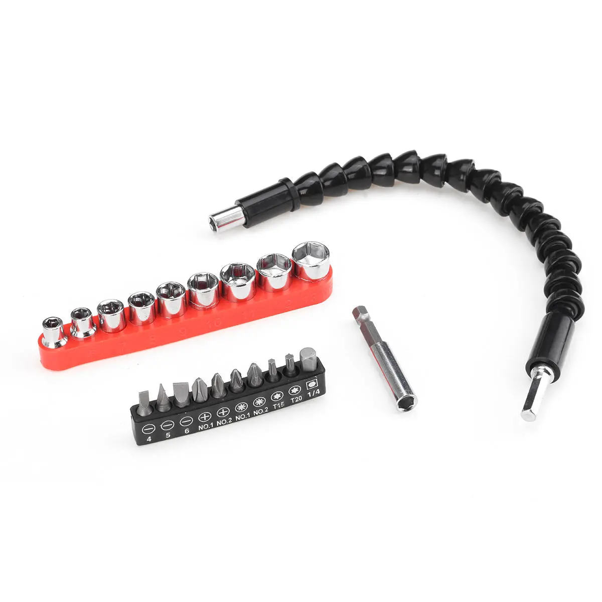 21-27pcs Drill Bits Set with Flexible Shaft | Drill Attachment Tool Kit - Image 3