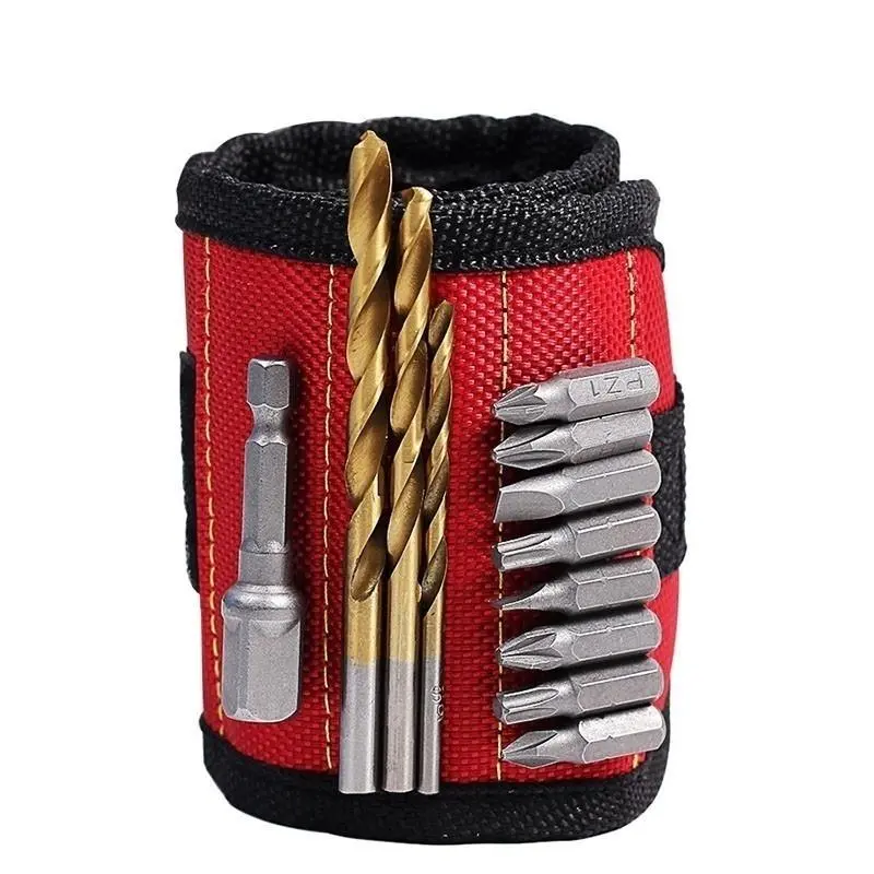 Strong Magnetic Wristband - Adjustable Tool for Screws Nails Bolts & Bits - Image 3