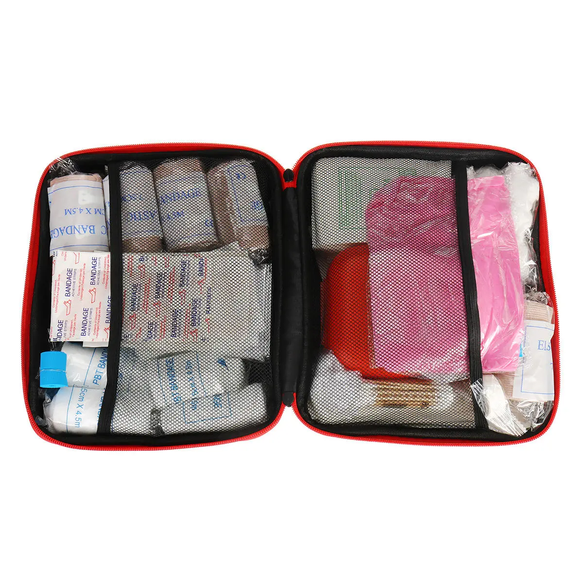 199Pcs Survival First Aid Kit - Portable Outdoor Camping & Emergency Safety Tools Bag - Image 2