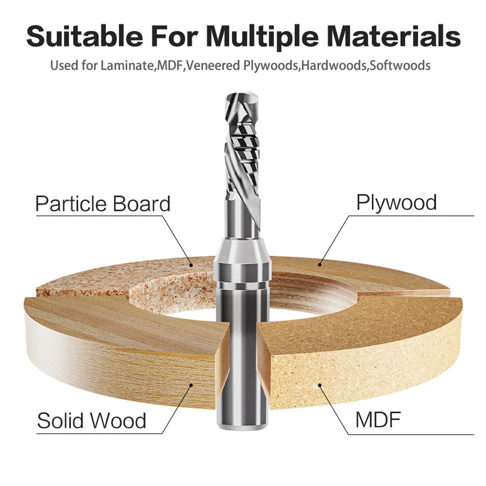 Tungsten Carbide Router Bit - 1/2 Inch Shank Mortising Bit | 2 or 3 Flutes - Image 3