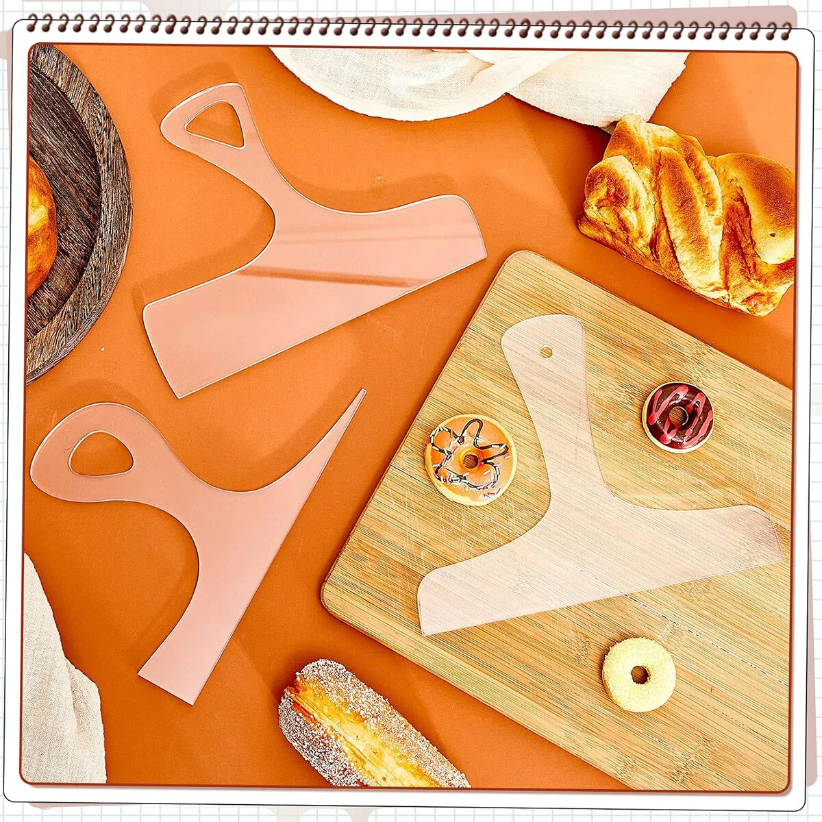 3PCS Acrylic Router Templates for Charcuterie Board Handles | Woodworking Essentials Tool - Image 2