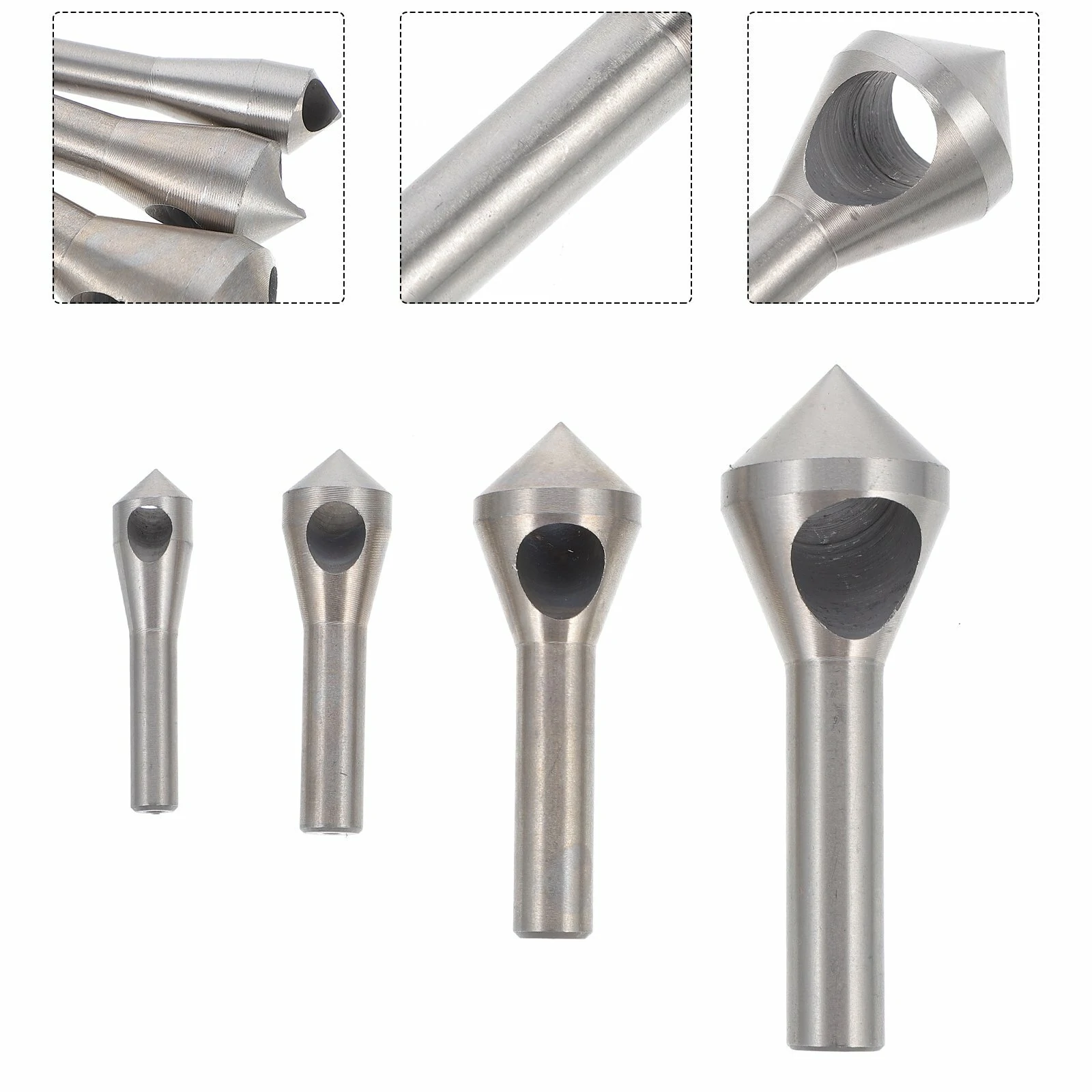 4pcs Titanium Countersink Drill Bit Set - 2-5-10-15-20mm Taper Hole Cutter for Steel & Aluminum - Image 4