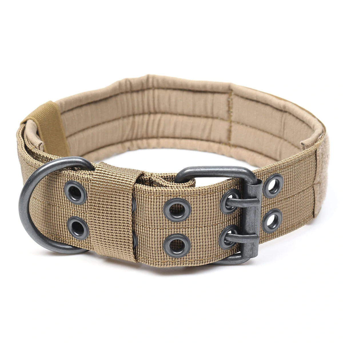 Nylon Tactical Dog Collar | Military Adjustable Training Collar with Metal D-Ring - M Size - Image 2
