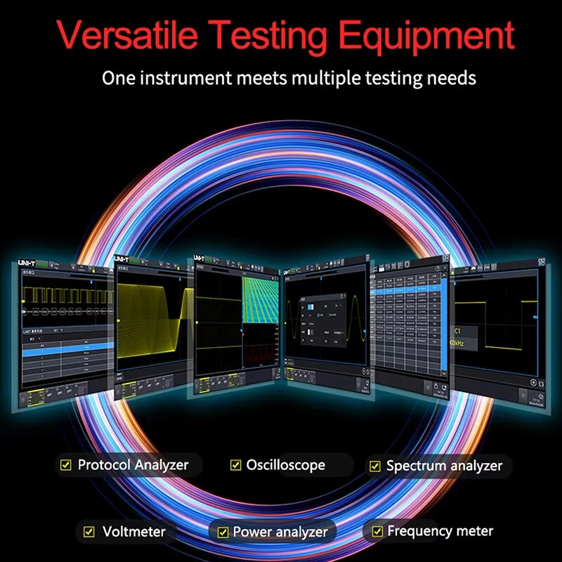 UNI-T UPO1152HD Oscilloscope - 150MHz Bandwidth, 12-bit ADC, 1.25GSa/s, Touch Screen - Image 5