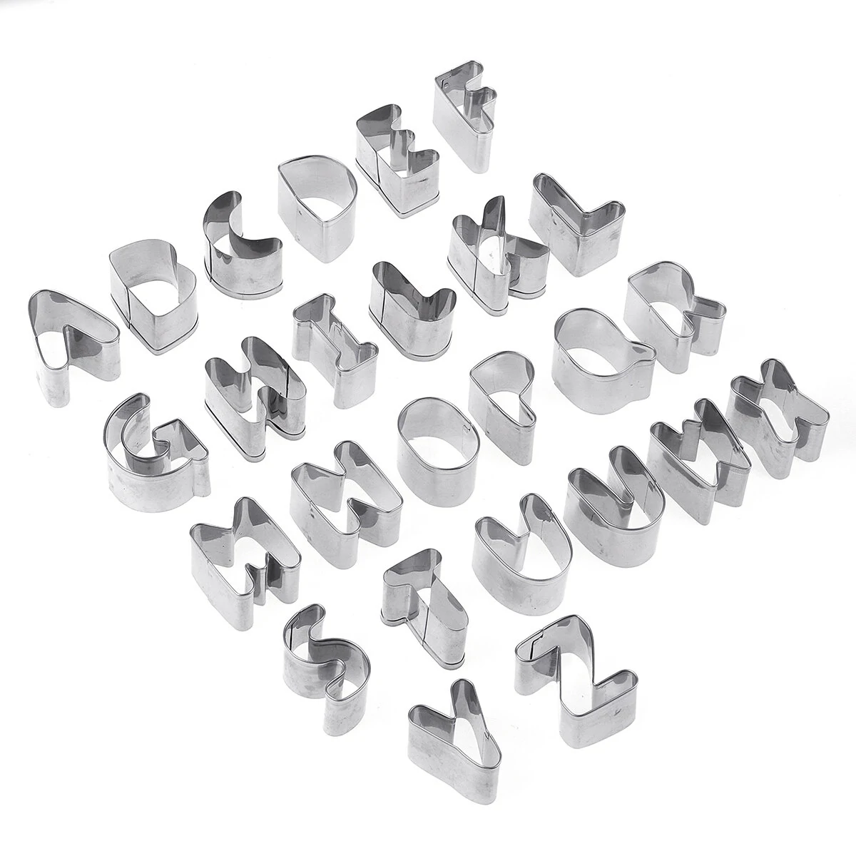 DIY Alphabet Cookie Cutters Set - 26Pcs Letters Cake Decorating Moulds - Image 3