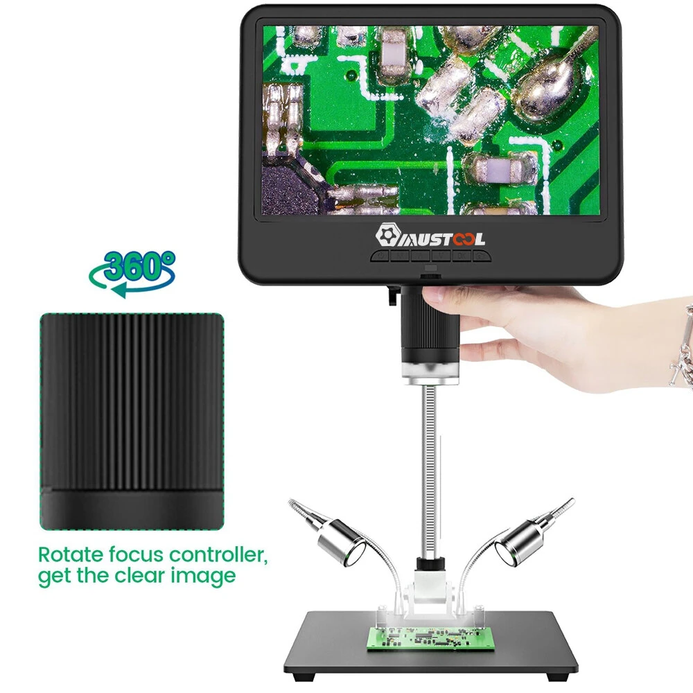 AD210 Digital Microscope | 10 LCD 1080P | 5X-260X Magnification for PCB Soldering - Image 2