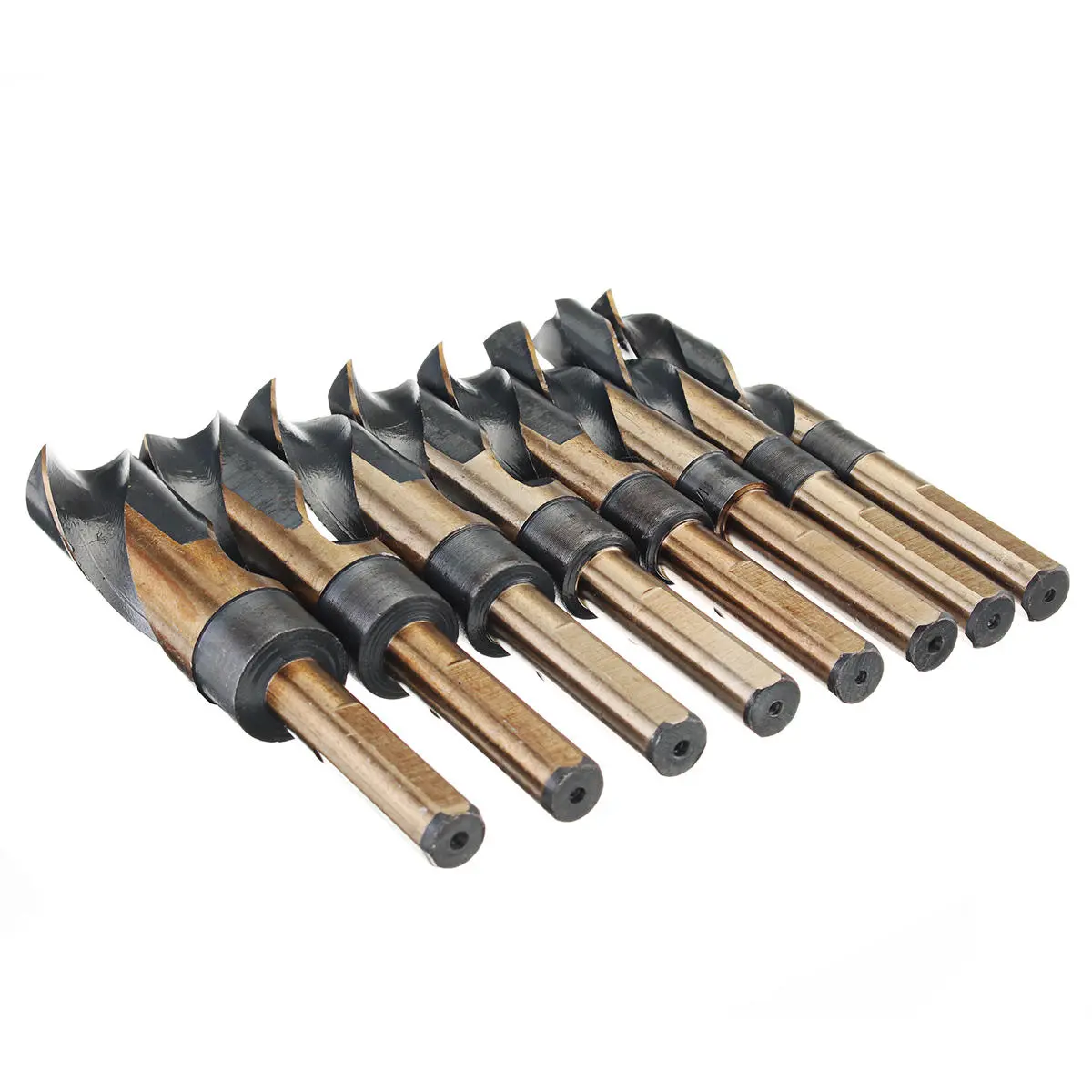 8pcs 1/2 Inch HSS Twist Drill Bit Set | Round Shank for Metal & Wood - Image 5
